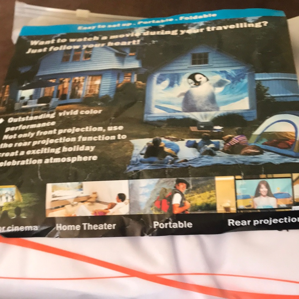 Simple projection Screen  120 inches